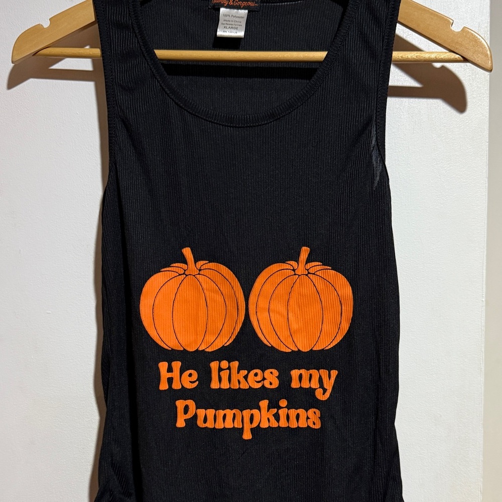 Black and Orange Crop Top